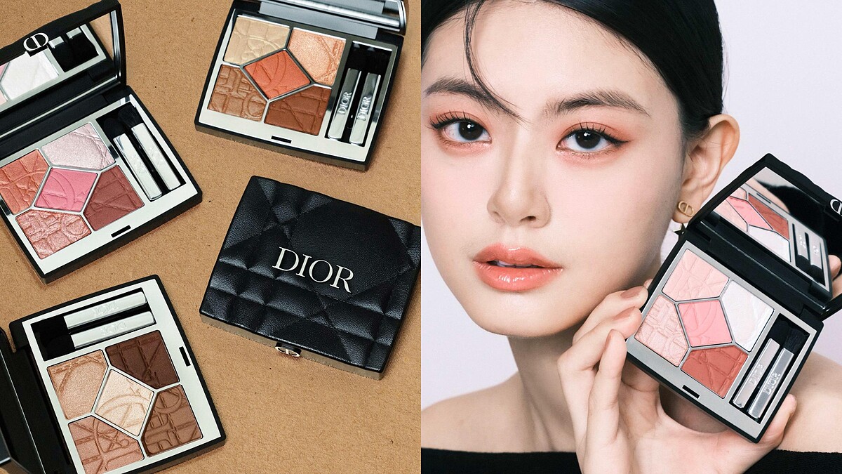 高級感摩卡眼影來了！Dior官網全台首賣「限量藤格紋五色眼影」一抹上癮氛圍感眼妝，預警斷貨色號先偷偷說是#857玫瑰摩卡、#557可可摩卡！