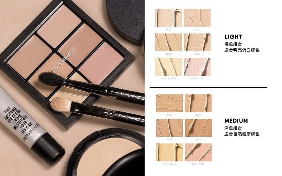M&middot;A&middot;C 超持妝六色遮瑕盤，NT1,850