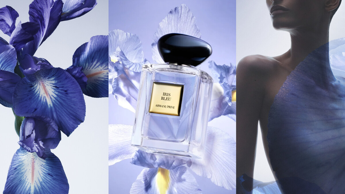 圖片來源：Armani Beauty & 小紅書｜【PRIV&Eacute;高級訂製淡香水花園系列 黎明鳶尾】定價50ml NT$5,500 / 100ml NT$8,500