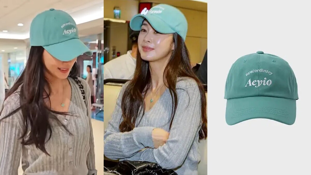 金泰希來台機場帽登熱搜！超小眾韓牌aeyio遮不住韓國第一美貌，卻很顯臉小
