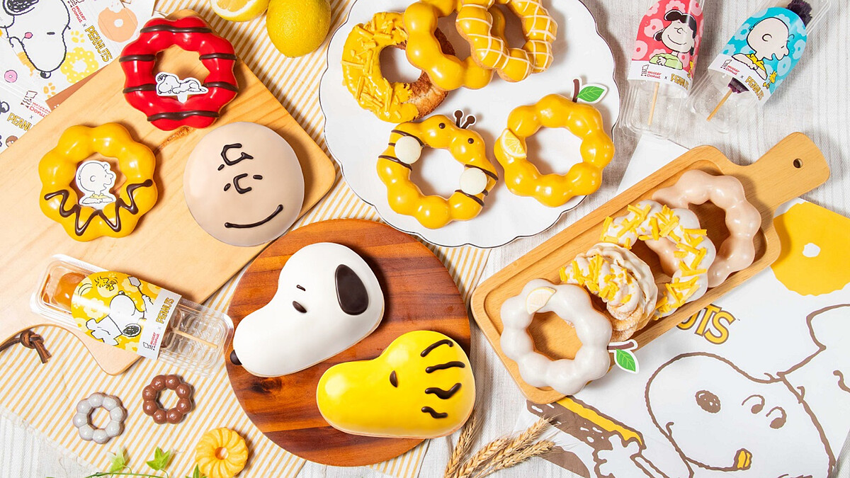 SNOOPY粉快衝！Mister Donut聯手史努比推第二彈，3款造型甜甜圈、限定周邊超欠收