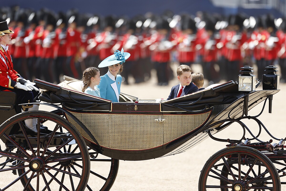 凱特王妃與三位皇室寶貝一同參與慶典。