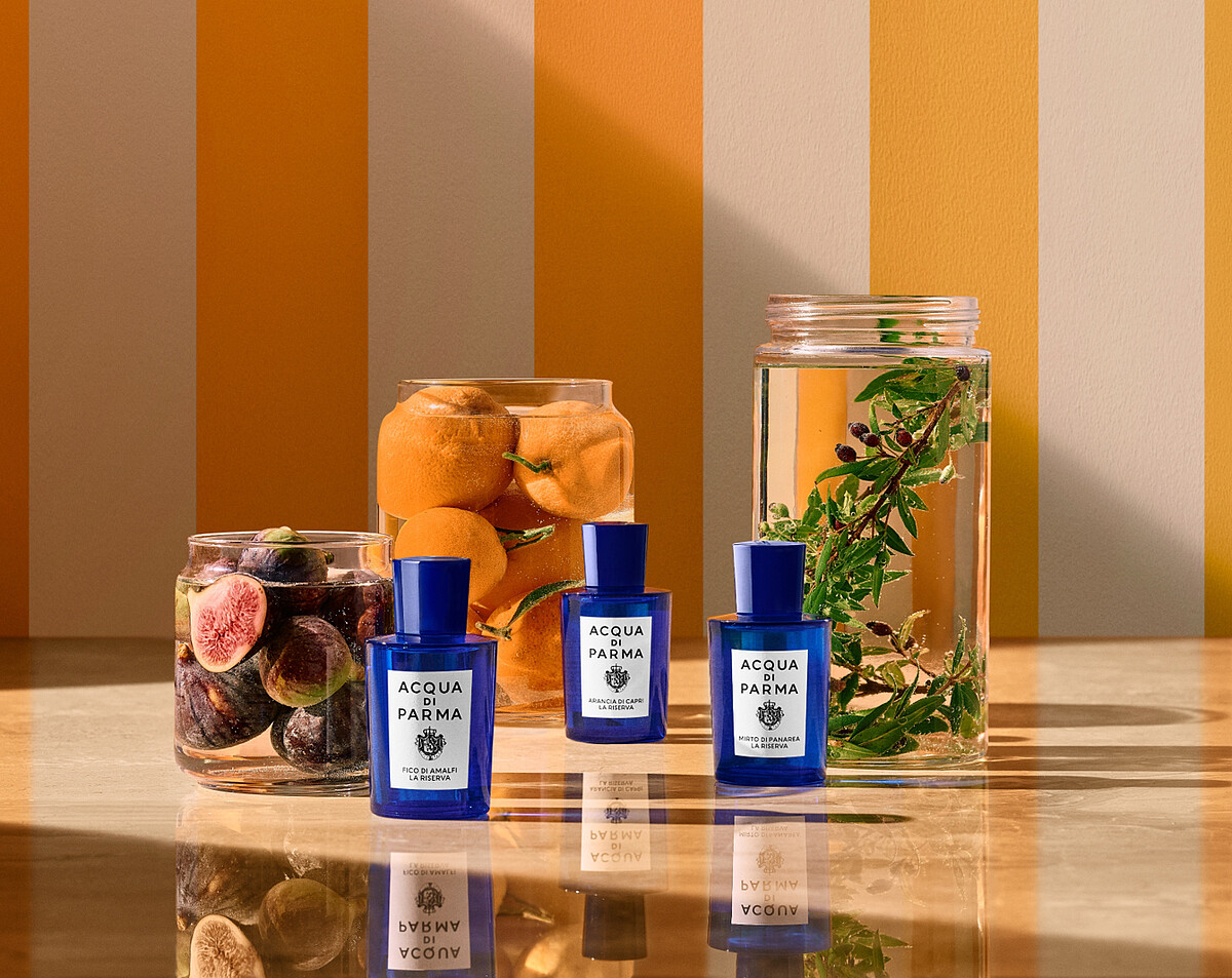 Acqua di Parma地中海系列珍釀淡香精形象照。