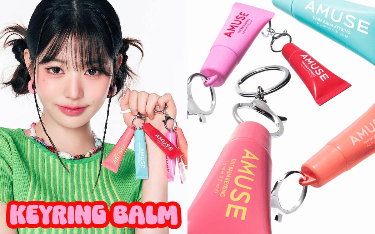 Amuse 潤唇膏鑰匙圈，KRW 15,000 ( 約NT320 )