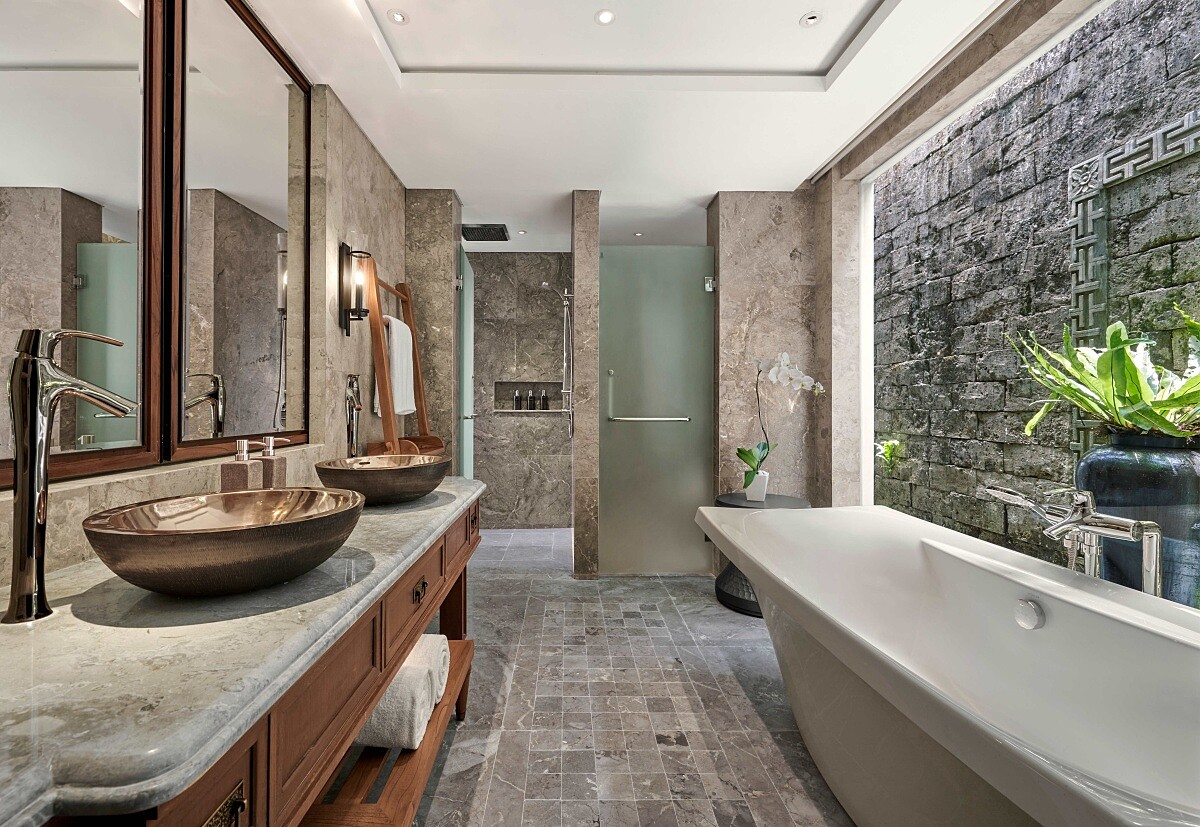 寬敞的浴室空間。