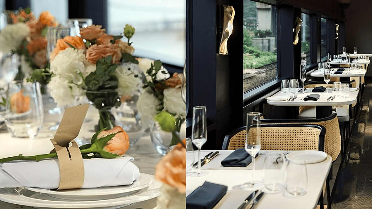 全球首輛鐵道婚禮專車！君品Collection×雄獅旅遊打造移動式高訂宴會新體驗