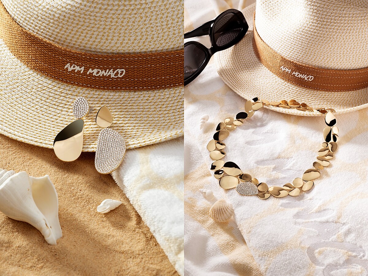 左: Galet耳環NT8,600,右: 個性Galet項圈NT15,500