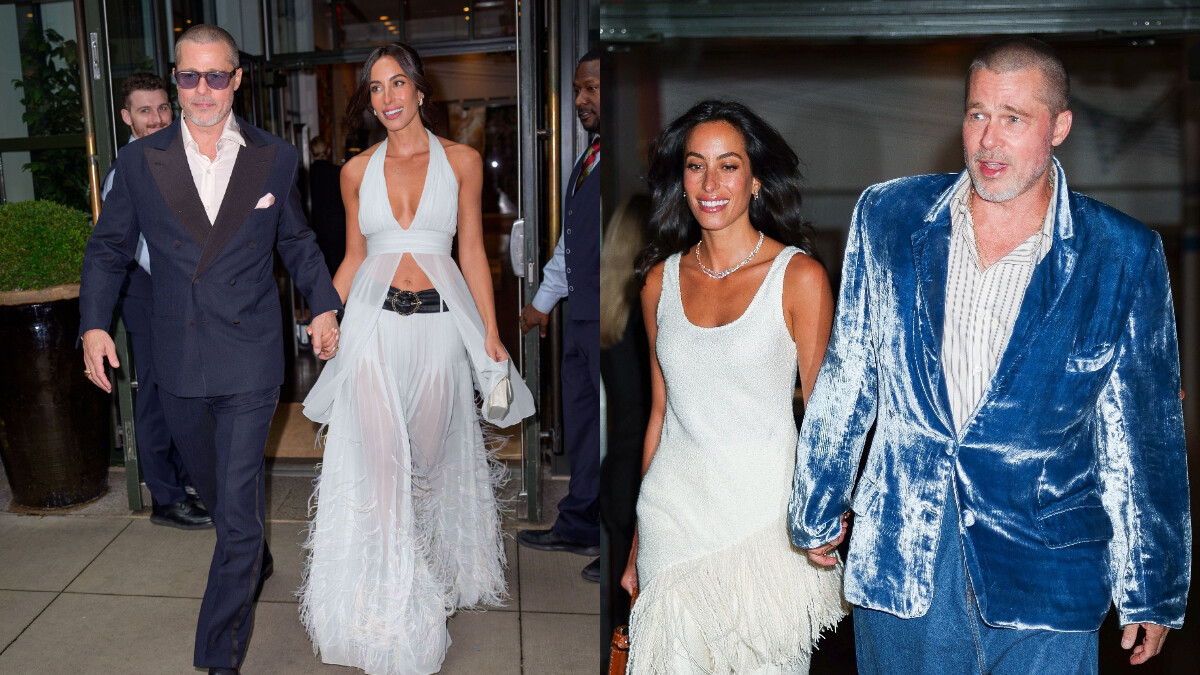 布萊德彼特牽女友甜蜜亮相《F1電影》首映，低調穿情侶裝從紅毯一路閃到街頭！