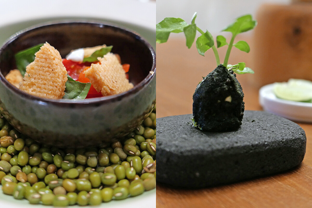 目前餐廳提供五道式的「tasting menu」。