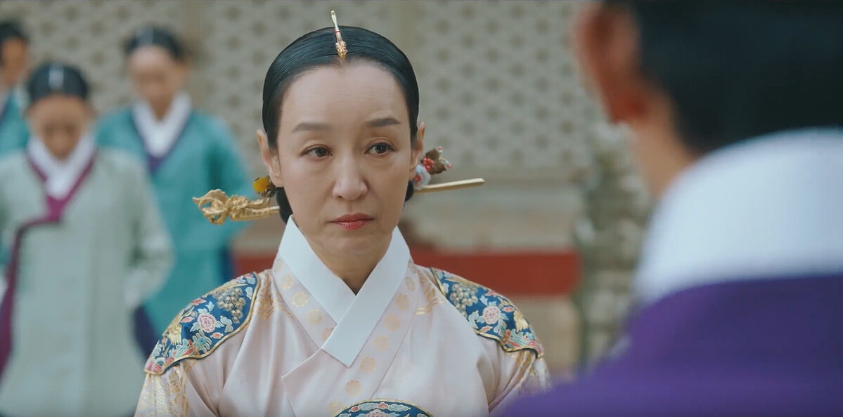 大妃(南基愛飾)是先帝正室，對繼任的皇上和慶城君懷有敵意，可能與朝臣暗中謀反