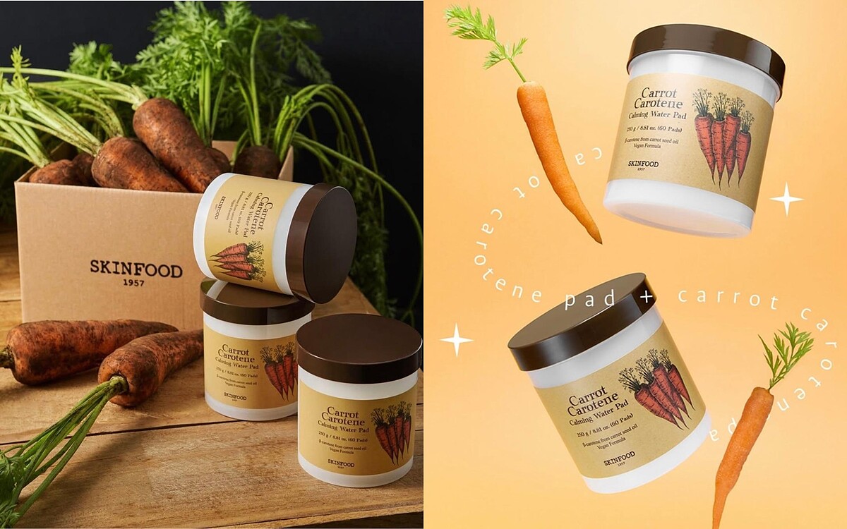 Skinfood 胡蘿蔔素舒緩補水棉片，60入 NT1,304