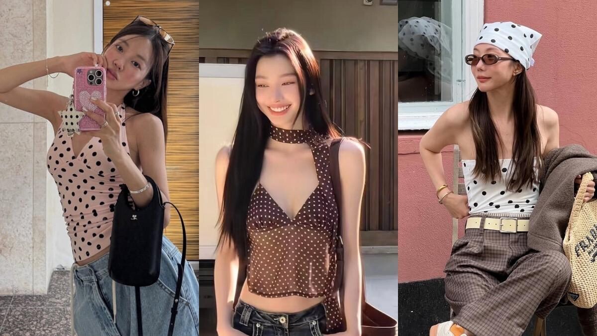 2025波點元素來襲！韓妞、法國女生都在穿的「波點風穿搭」5個靈感提案