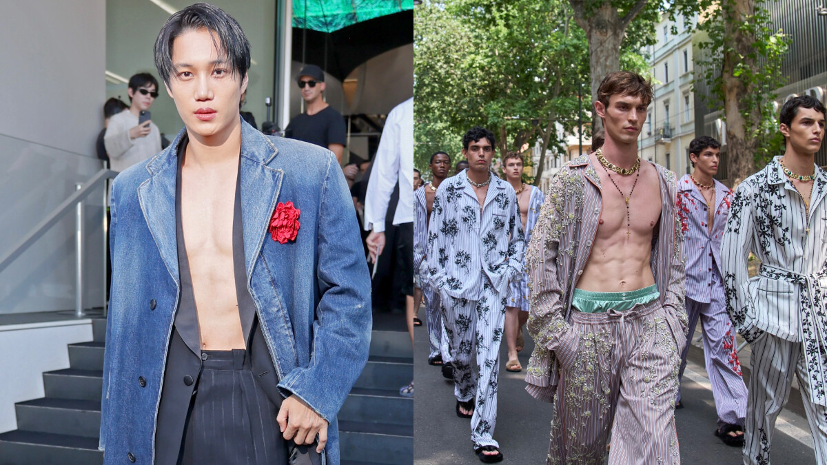 2026春夏米蘭男裝週亮點整理：Prada男星憑胸肌入場？Dolce&amp;amp;Gabbana大街上扮睡衣派對