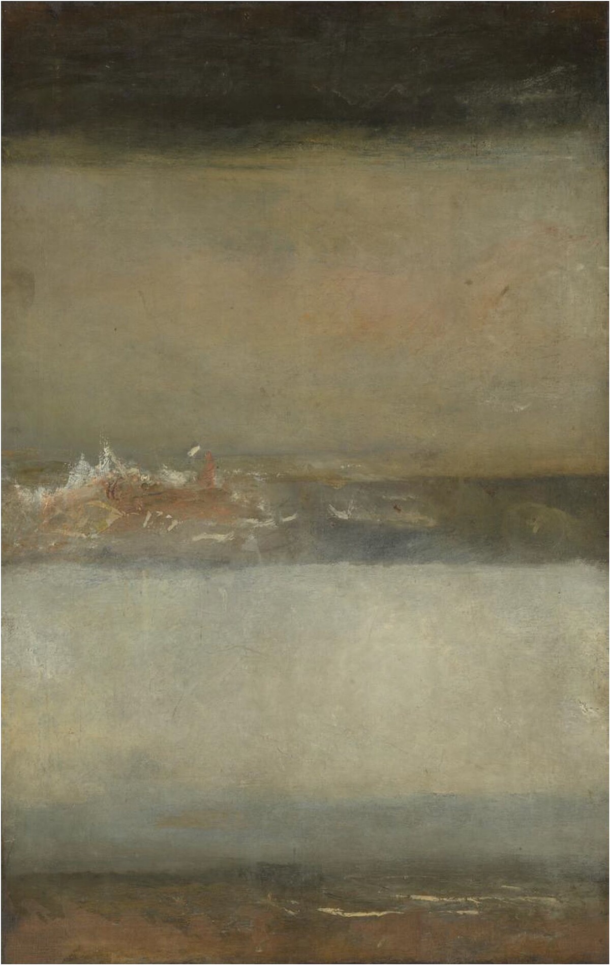 三個海景（Three Seascapes），1827，約瑟夫．馬洛德．威廉．透納（Joseph Mallord William Turner）。（圖片來源：TATE）