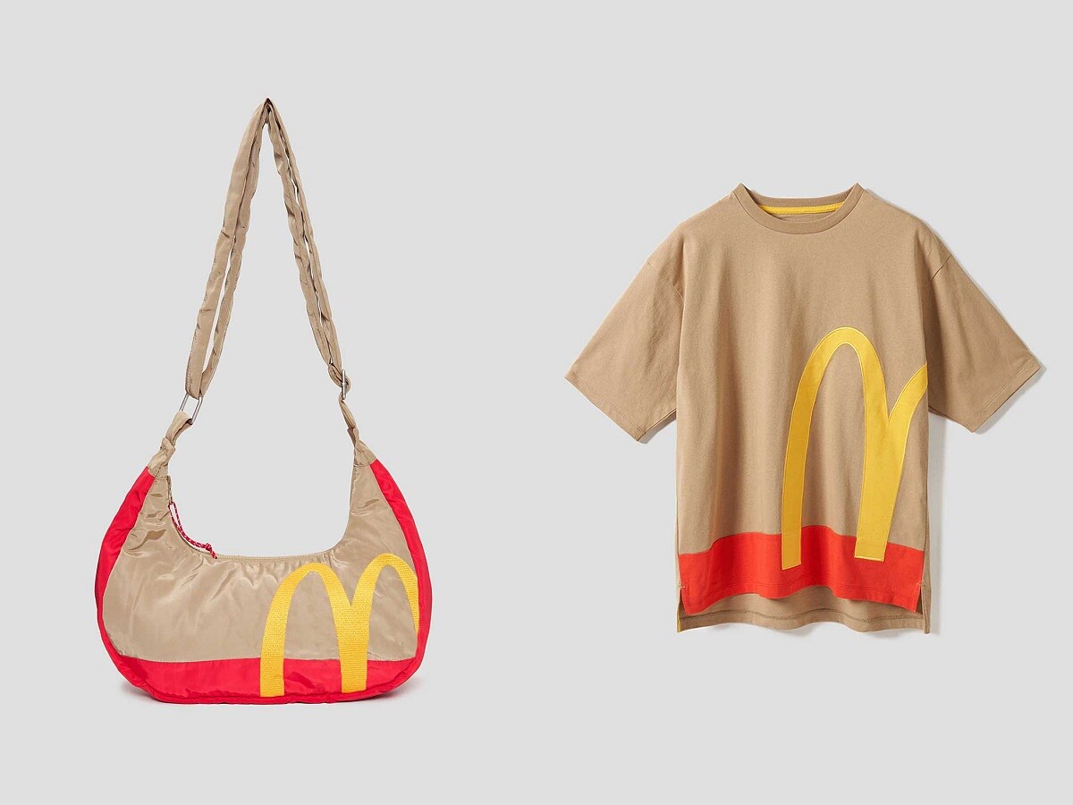 graniph x 麥當勞聯名迷你肩背包(約台幣&zwnj;1,290)、短袖上衣(約台幣&zwnj;1,490)