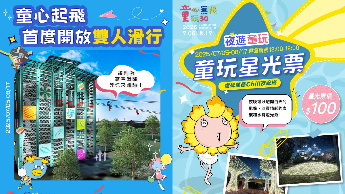 2025宜蘭童玩節新增雙人滑行、星光票玩法