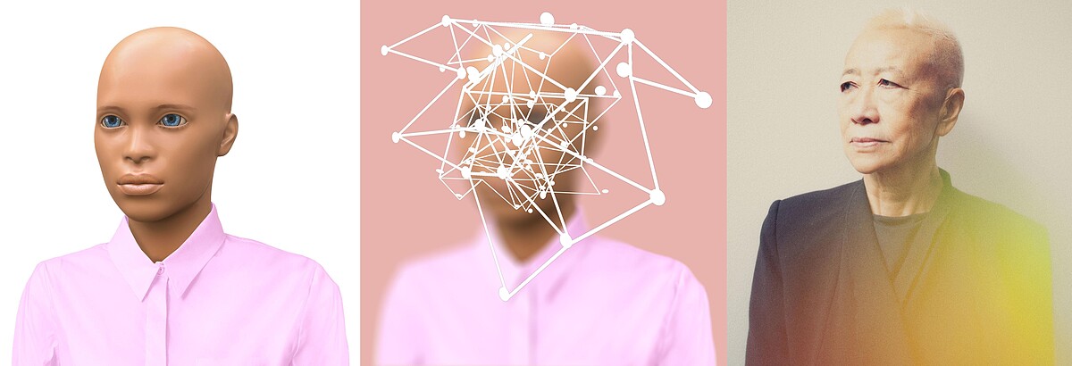 三張圖分別由藝術家提供，中圖為《被追蹤的自我肖像》（2019）