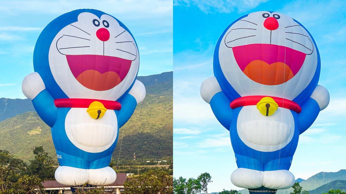 全台唯一「哆啦A夢熱氣球」超可愛現身2025台東熱氣球嘉年華