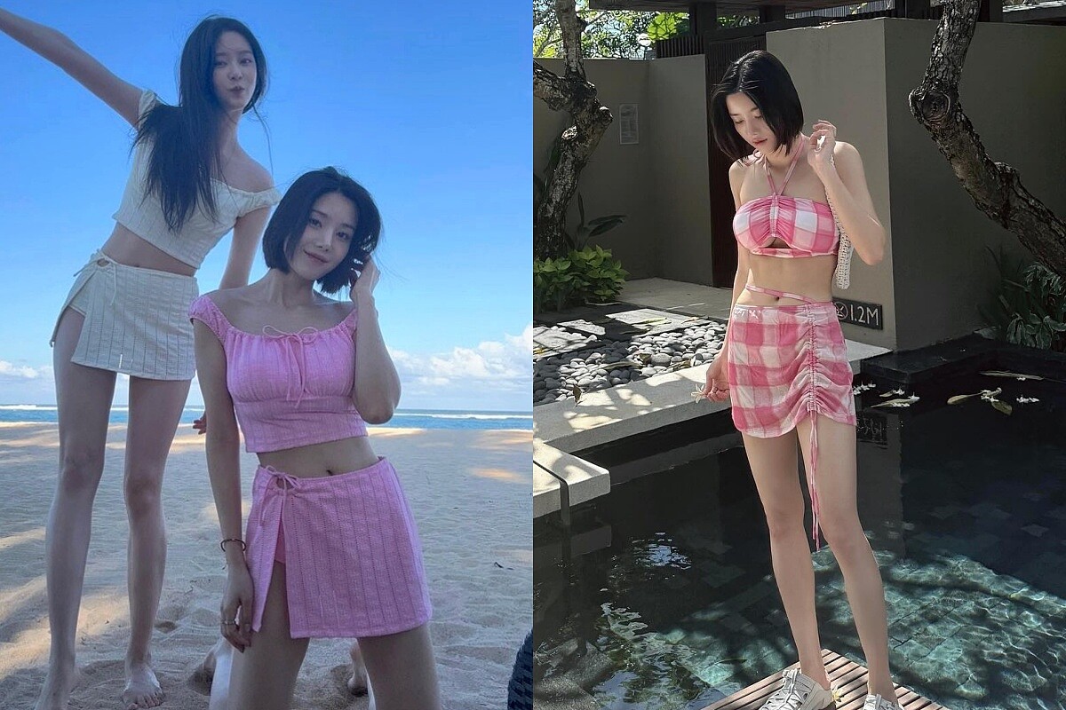 權恩妃度假私服,身穿韓國泳裝品牌Coralique的泳裝