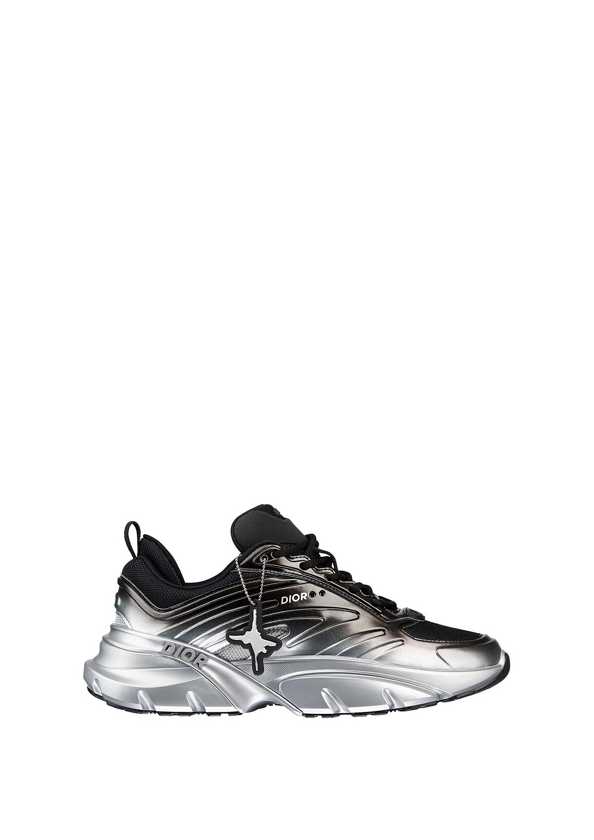 DIOR AND LEWIS HAMILTON B44 BLADE RUNNER 黑色與銀色運動鞋_NTD 49,000