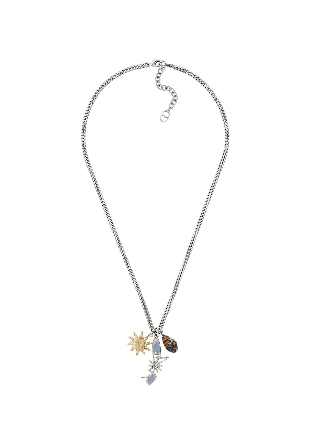 DIOR AND LEWIS HAMILTON 黃銅與彩色珍珠墜飾項鍊_NTD 23,500