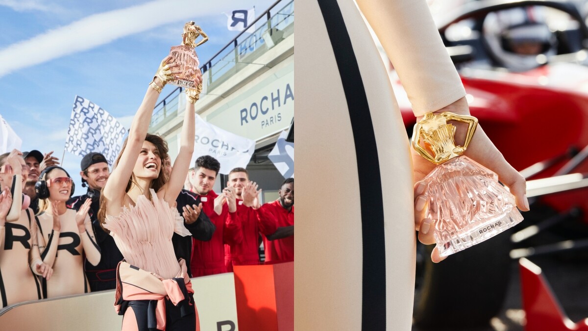 ROCHAS AUDACE逆光女神淡香精情境圖。