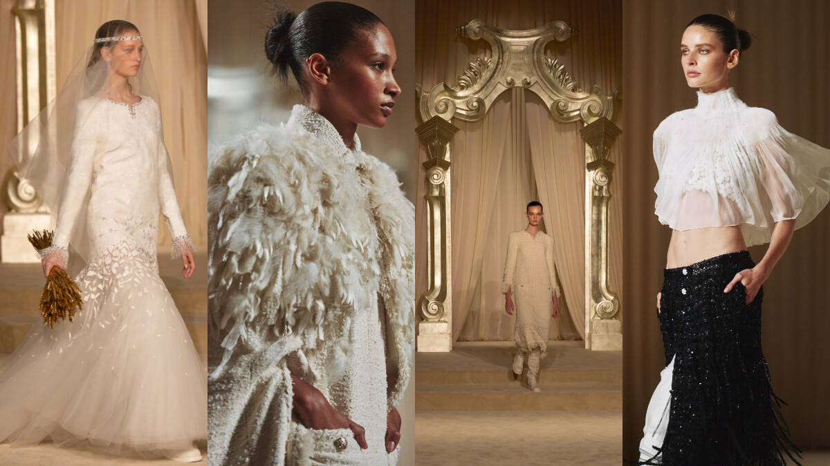 香奈兒2025/26秋冬高級訂製服以黃金麥穗的詩意召喚走入牧野之心