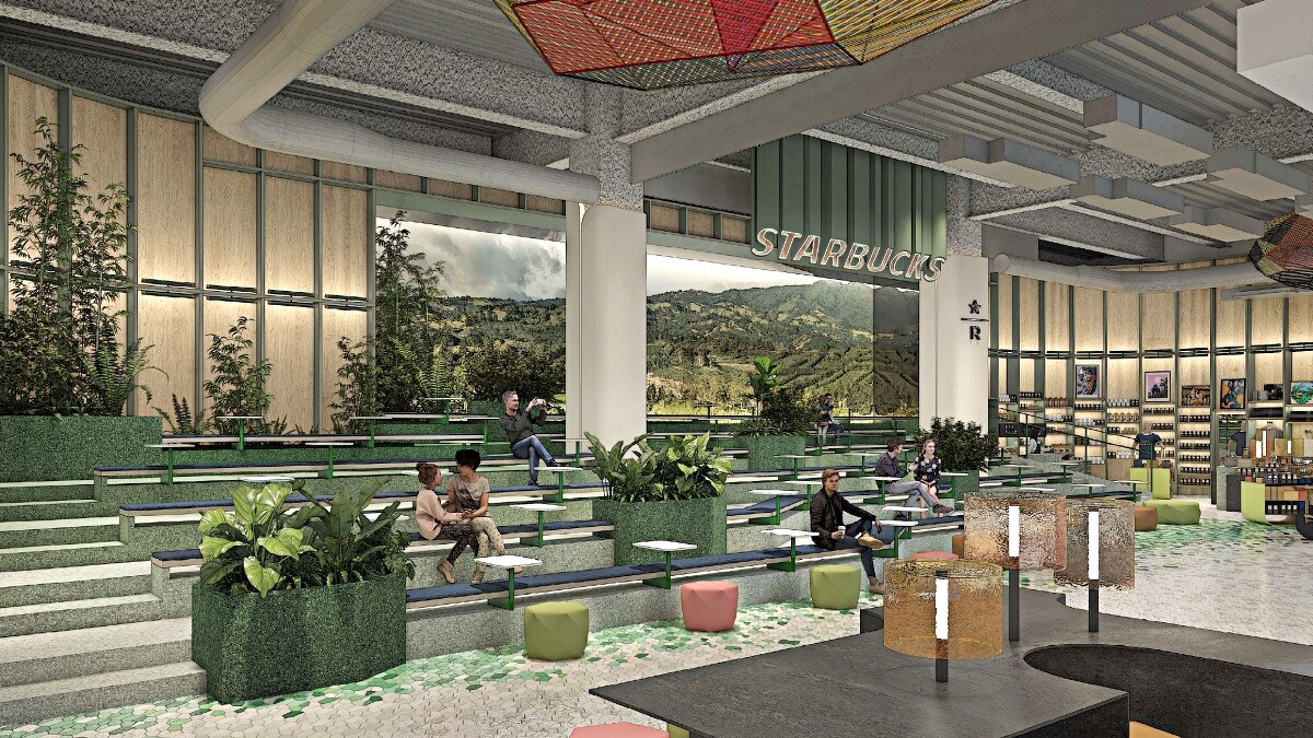 星巴克典藏Dream Plaza台北門市示意圖