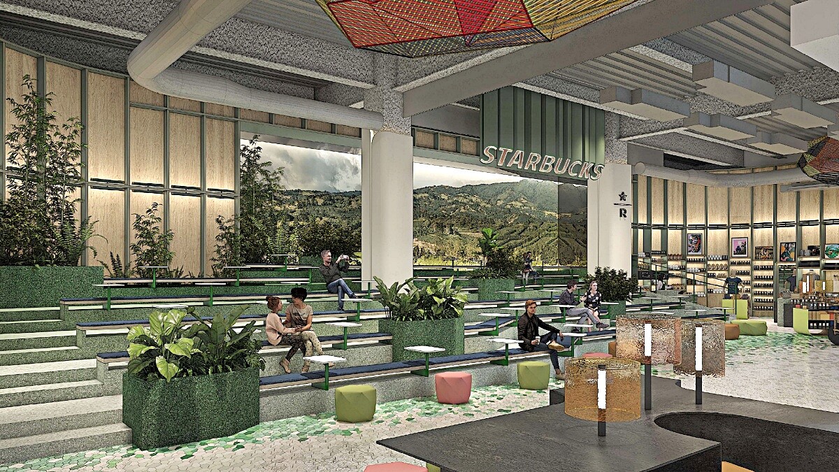 星巴克典藏Dream Plaza台北門市示意圖