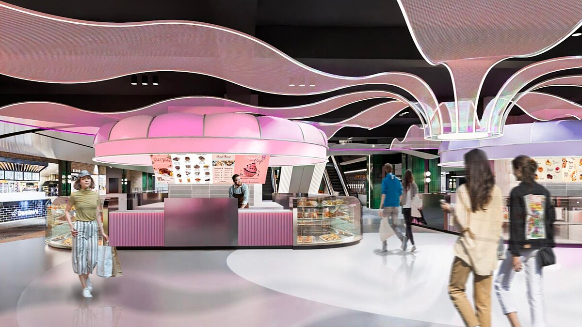 Dream Plaza B2F「SUBMARKET」與統一時代百貨相連接