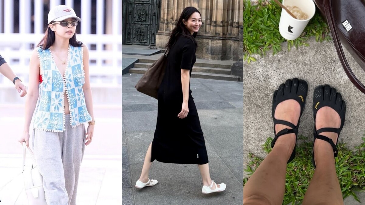 Jennie也穿了！申敏兒、李孝利私服「五趾鞋」，韓妞的足上新寵風格又變了