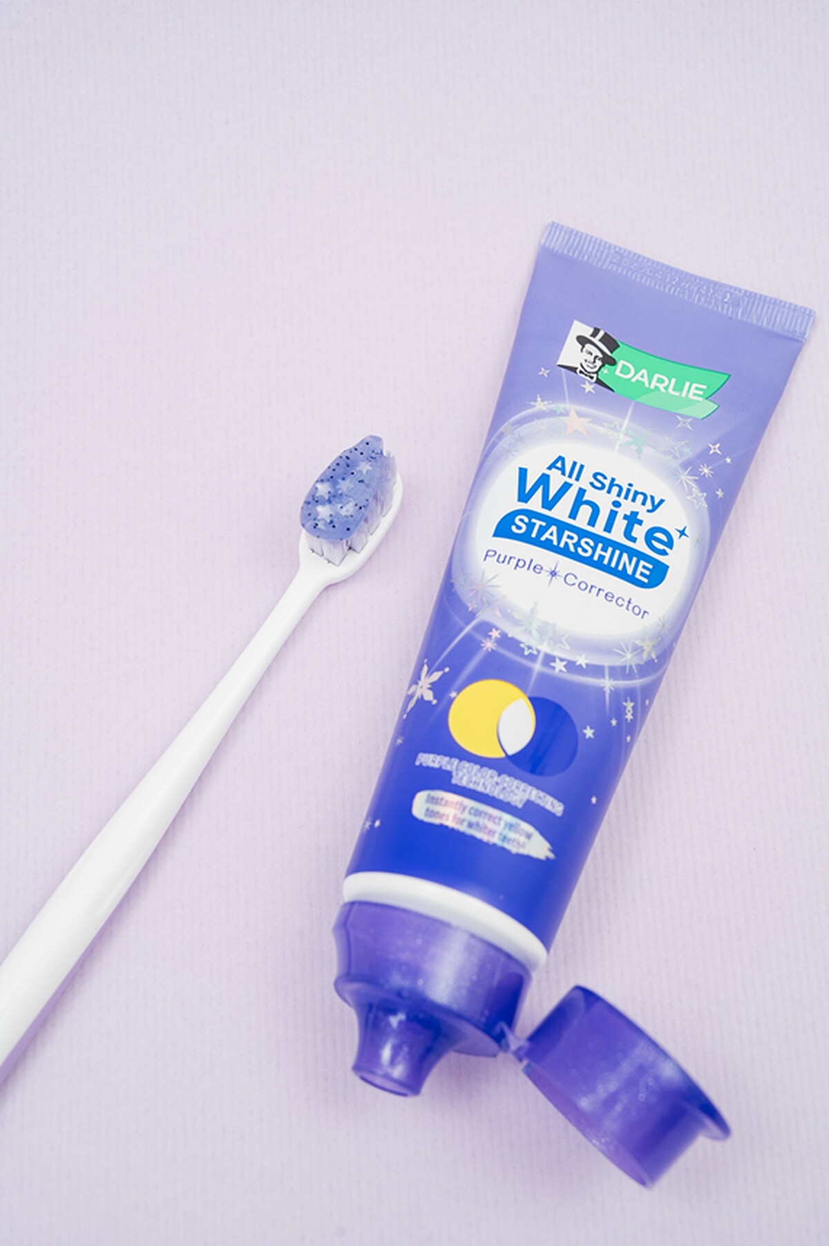 圖/ DARLIE好來「全亮白星耀紫光校色牙膏100g」