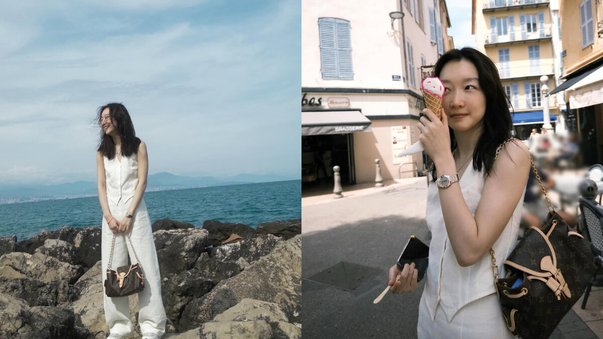 LV大使周冬雨日前出席坎城影展，也在遊南法時率先揹上LV Odyss&eacute;e包款。