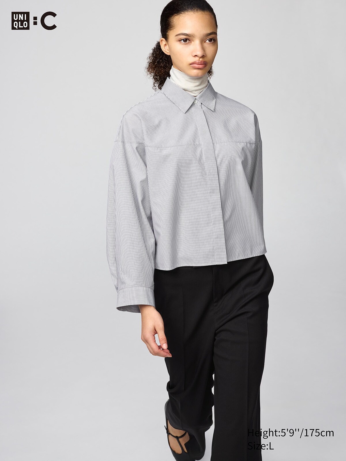 UNIQLO：C 2025秋冬棉質條紋短版襯衫