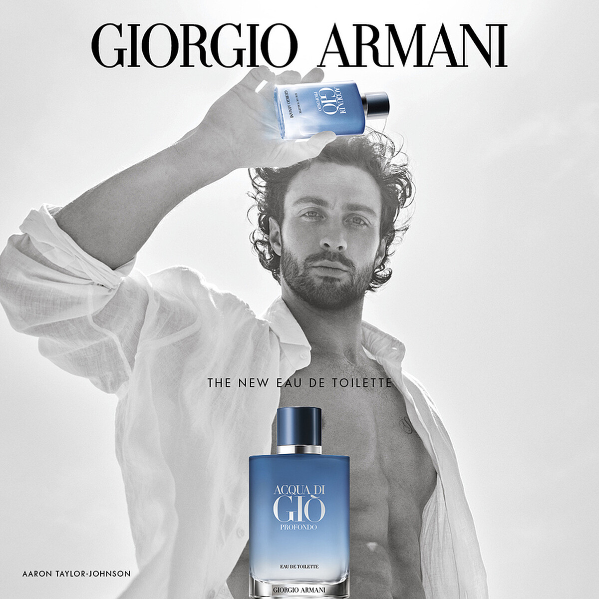 板橋大遠百Giorgio Armani亞曼尼寄情水Profondo男性淡香水100ml，推薦價3,900元。