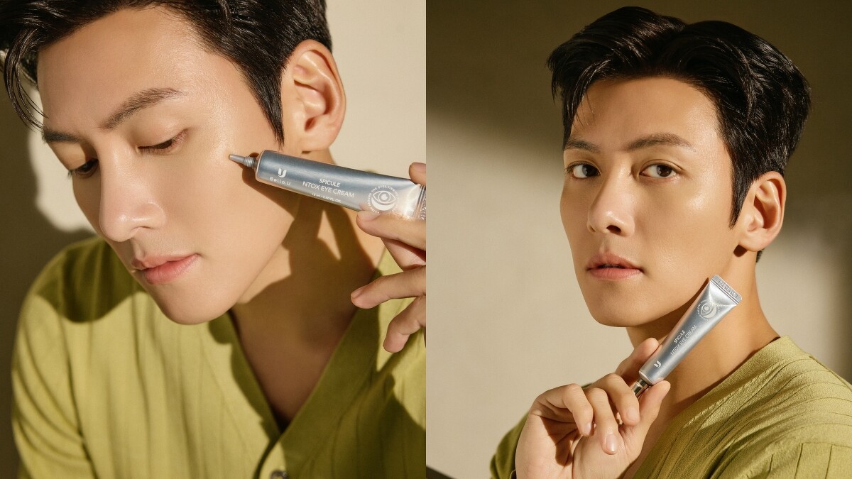 Bello.U品牌代言人、韓國治癒男神池昌旭與SPICULE微針肉毒科技眼霜。