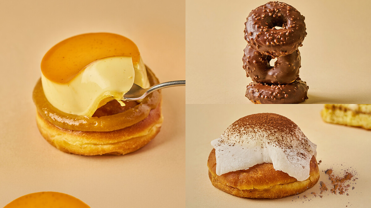 台北車站必吃！「雪系町生ドーナツ」新品浮誇登場，整顆焦糖布丁、金賞提拉米蘇雪福太誘人