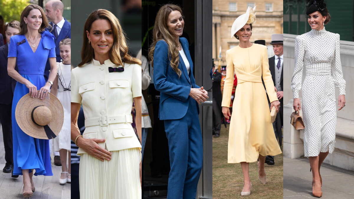 凱特王妃2025穿衣哲學，從溫布頓公開賽到國際外交，盤點皇室優雅造型風格