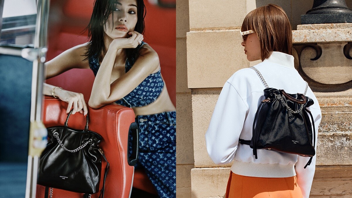 LV Off Duty系列包款，鬆軟隨性的流浪包廓形與銀色鍊帶