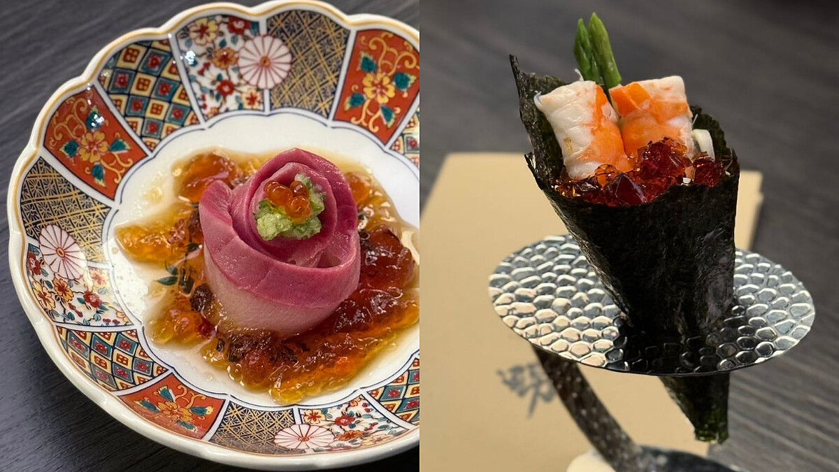 時令生魚片、鮮蝦手卷