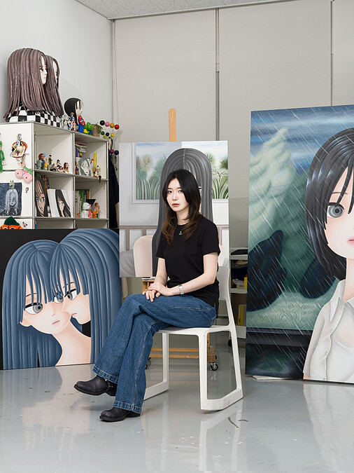 Artist Sujin Lee 李秀珍, photo&copy;️BSTUDIO (Jeon Byung Cheol), courtesy of Saatchi Yates.