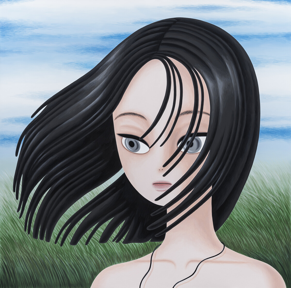 展覽精選作品｜Under the Breeze 微風之下｜2025｜壓克力、畫布｜L160 x W160 cm｜Photo: BSTUDIO (Jeon Byung Cheol), courtesy of Saatchi Yates.