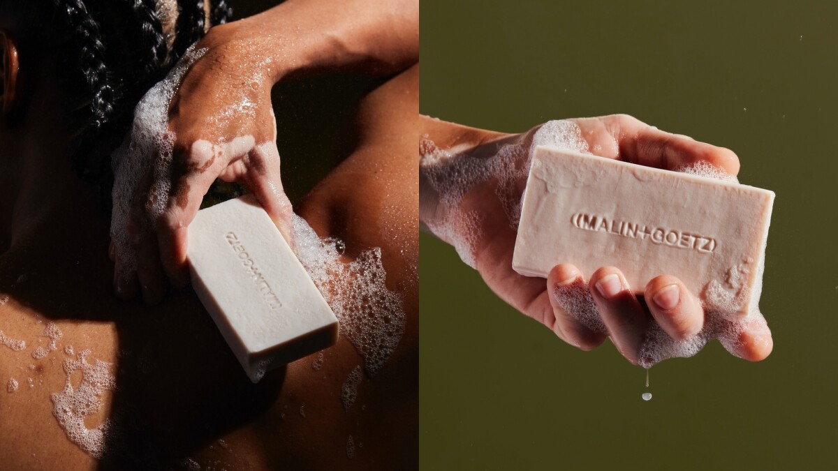 (左)(MALIN+GOETZ)蘭姆酒維他命B5保濕皂140g，NT760、(右)草莓維他命B5保濕皂140g，NT760