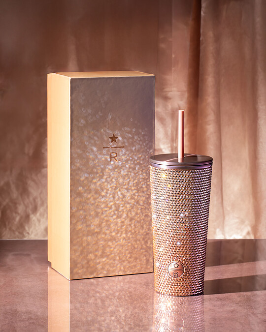 星巴克DREAM PLAZA門市限定商品：典藏漸層Bling不鏽鋼TOGO冷水杯