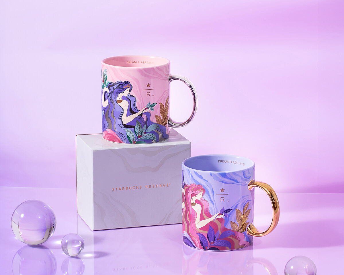 星巴克DREAM PLAZA門市限定商品：典藏女神對杯