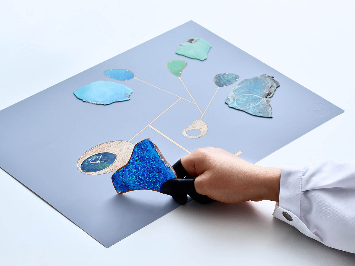 Endless Motion 18K玫瑰金懸浮動態座鐘_工藝圖