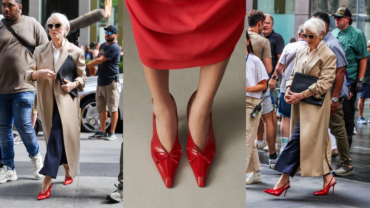 米蘭達戰鞋不是Prada？這次改當「穿著Jacquemus的惡魔」，同款紅色高跟鞋被瘋搶