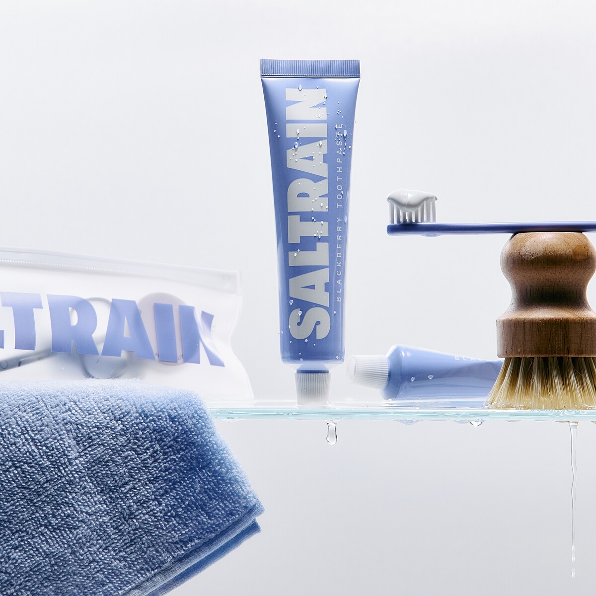 SALTRAIN x Today's House(Ohouse)限定款-黑莓灰鹽牙膏牙刷旅行，NT350