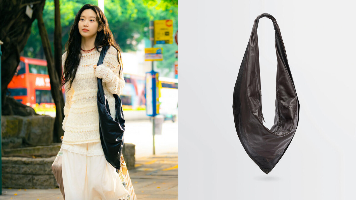 文佳煐在《瑞草洞》劇中背著Lemaire Scarf Bag絲巾包