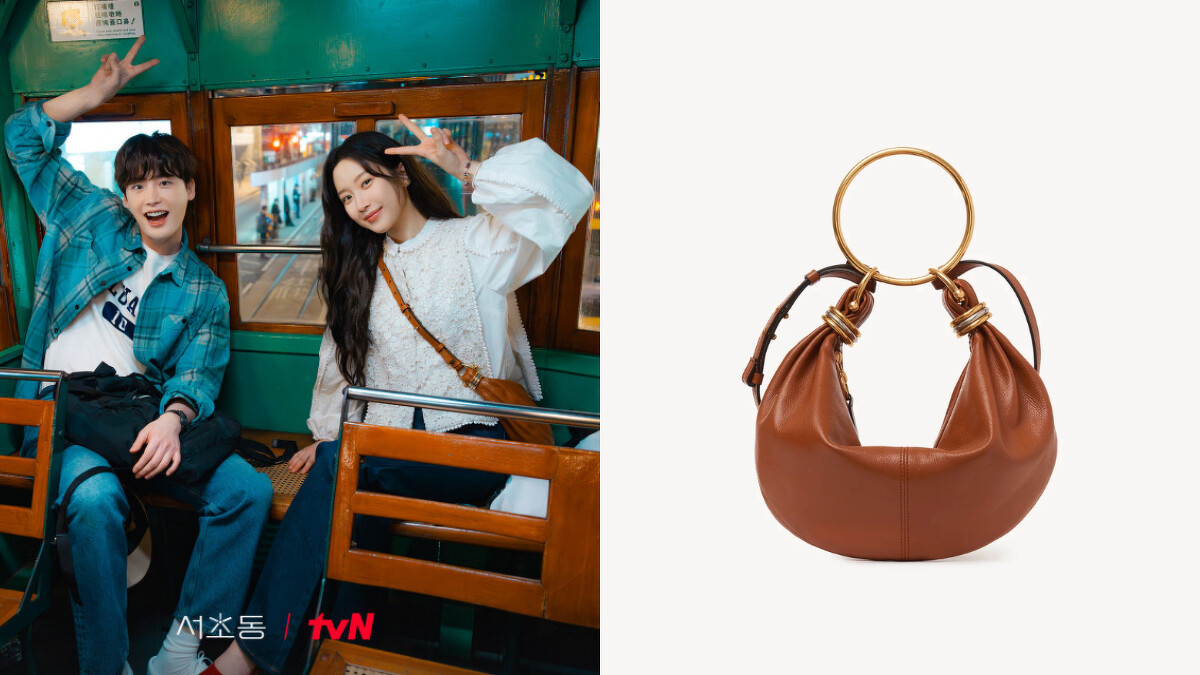 文佳煐在《瑞草洞》劇中斜背Chlo&eacute; Bracelet Hobo Bag流浪包